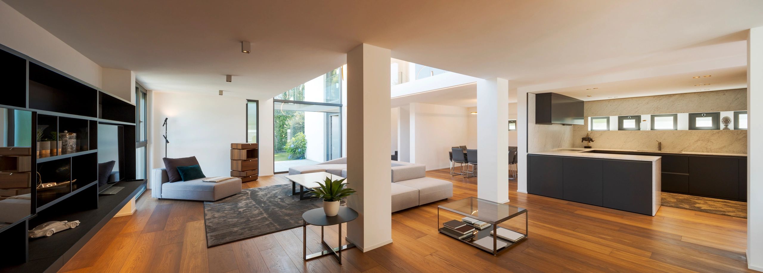 Bright, calm living room with natural light and cozy seating